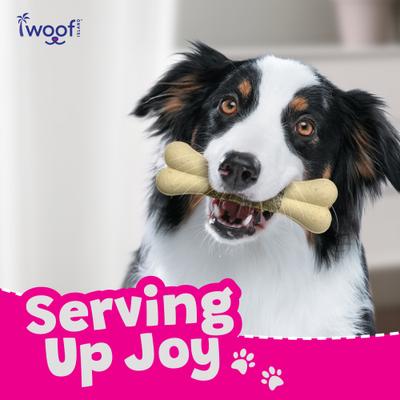 Show full view: Woof Island Adult Coconut Mango Bones with Fish Natural Dog Chew Treats, 4.6-oz bag, 2 count slide 8 of 9