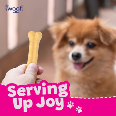 Show full view: Woof Island Adult Coconut Bones Natural Dog Chew Treats, 4-oz bag, 2 count slide 8 of 9