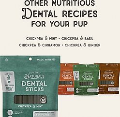 Dog Treat Naturals Dental Sticks Chickpea & Ginger Dog Treats, 20 count slide 2 of 6