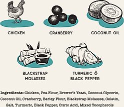 Dog Treat Naturals Chicken & Cranberry Superfood Fresh All Stages Natural Chews Sticks Dog Treats, 10-oz bag slide 2 of 6