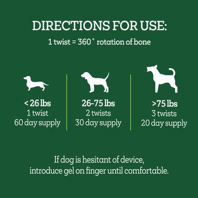 Show full view: Vetality Twist & Lick Hip & Joint Health Supplement for Dogs, 2.3-fl oz slide 8 of 9