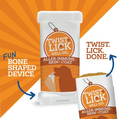Show full view: Vetality Twist & Lick Aller-Immune, Skin & Coat Health Supplement for Dogs, 2.3-fl oz slide 5 of 9