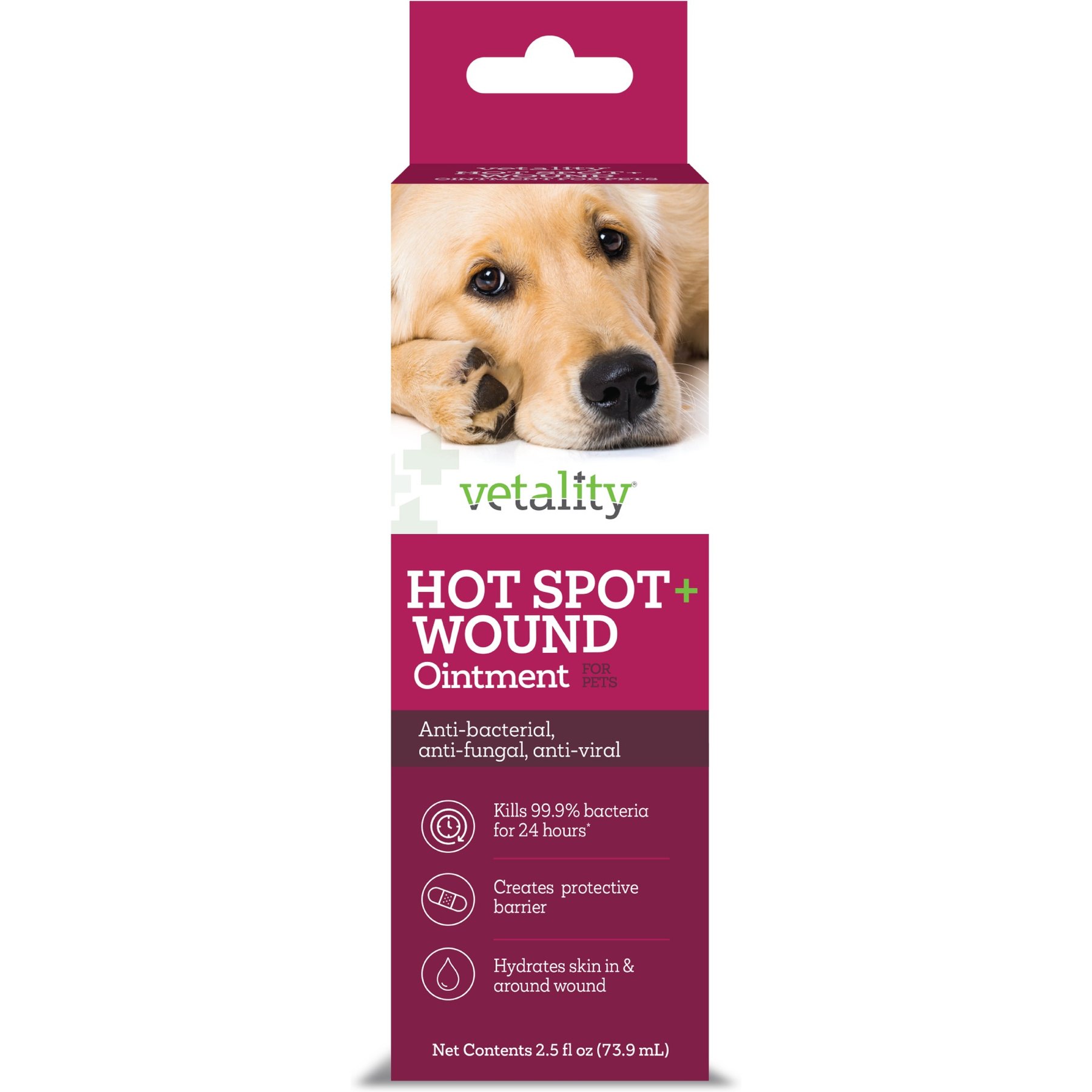 Vetality Hot Spot & Wound Dog Ointment, 3-fl oz bottle