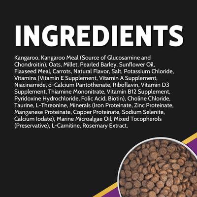 Show full view: Zignature Select Cuts Kangaroo Formula Dry Dog Food, 12.5-lb bag slide 5 of 9