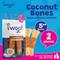 Show in main carousel: Woof Island Adult Coconut Bones with Chicken Natural Dog Chew Treats, 4.4-oz bag, 2 count slide 4 of 9