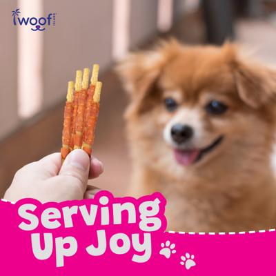 Show full view: Woof Island Adult Coconut Sticks with Chicken Natural Dog Chew Treats, 3.5-oz bag, 12 count slide 8 of 10