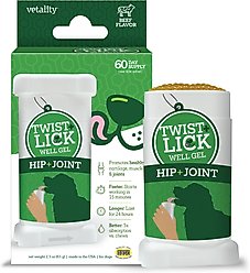 Vetality Twist & Lick Hip & Joint Health Supplement for Dogs, 2.3-fl oz