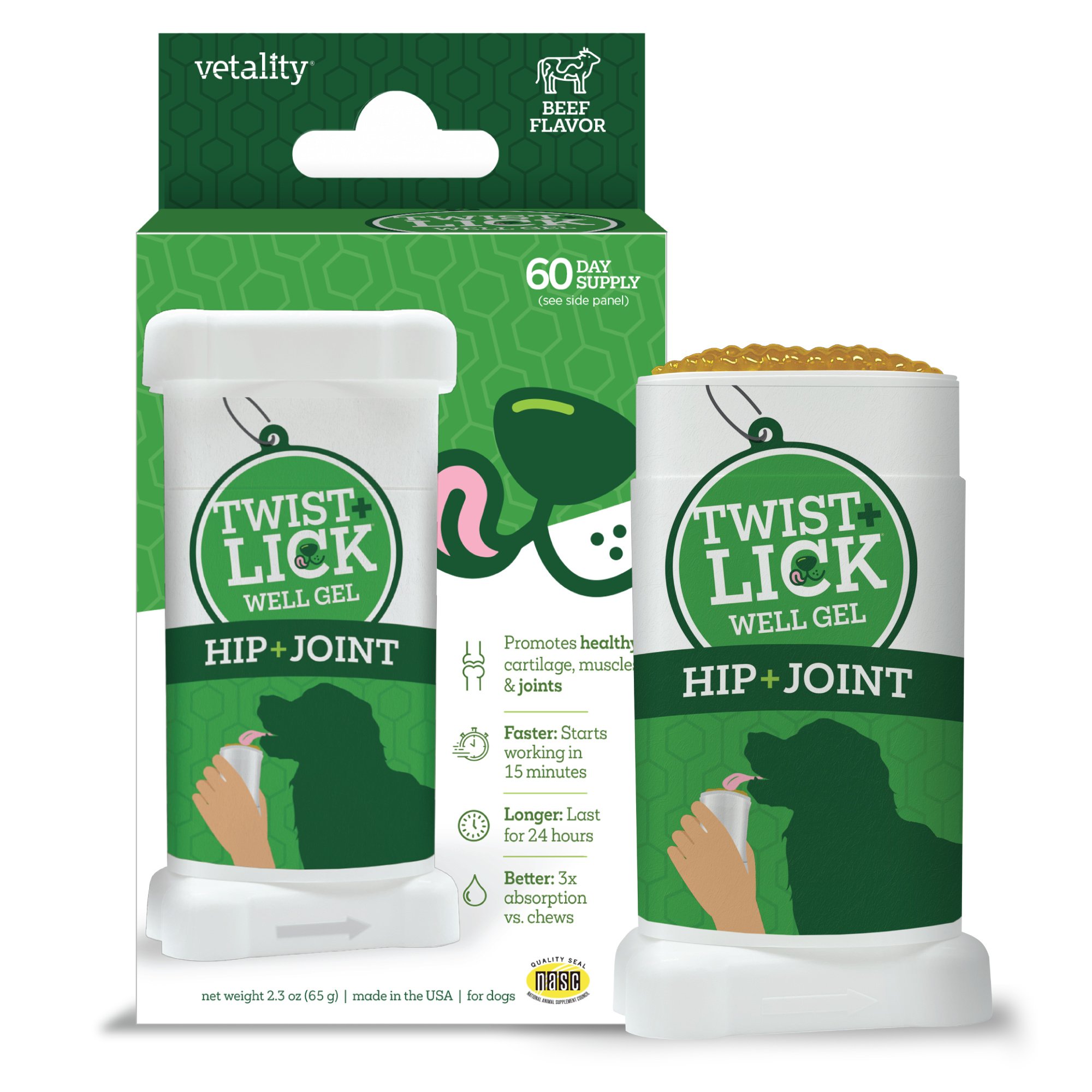 Product Reviews for VETALITY Twist & Lick Hip & Joint Health Supplement for  Dogs, 2.3-fl oz