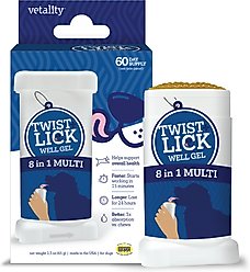 Vetality Twist & Lick 8 in 1 Health Supplement for Dogs, 2.3-fl oz