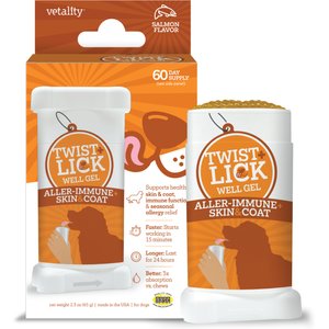 Vetality Twist & Lick Aller-Immune, Skin & Coat Health Supplement for Dogs, 2.3-fl oz