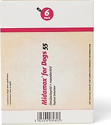 Midamox Topical Solution for Dogs, 20.1-55 lbs, (Red Box), 6 Doses (6-mos. supply) slide 2 of 4