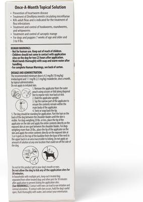 Show full view: Midamox Topical Solution for Dogs, 3-9 lbs, (Green Box), 6 Doses (6-mos. supply) slide 3 of 6