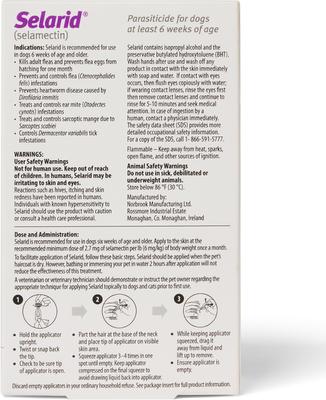 Show full view: Selarid Topical Solution for Dogs, 5.1-10 lbs, (Purple Box), 6 Doses (6-mos. supply) slide 2 of 6