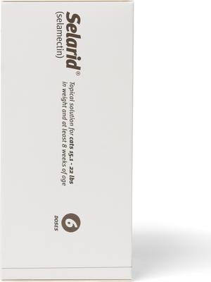 Show full view: Selarid Topical Solution for Cats, 15.1-22 lbs, (Taupe Box), 6 Doses (6-mos. supply) slide 3 of 6
