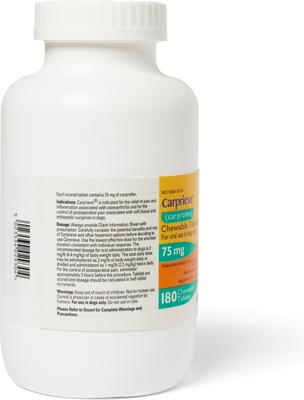 Show full view: Carprieve (Carprofen) Chewable Tablets, 75mg, 1 chewable tablet slide 4 of 6