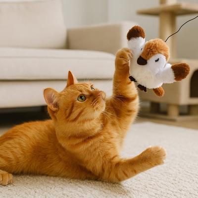 Show full view: Pet Fit For Life Flapping Bird Cat Toy, Brown, Large slide 8 of 10