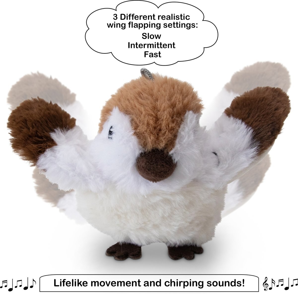 Pet Fit For Life Flapping Bird Cat Toy, Brown, Large