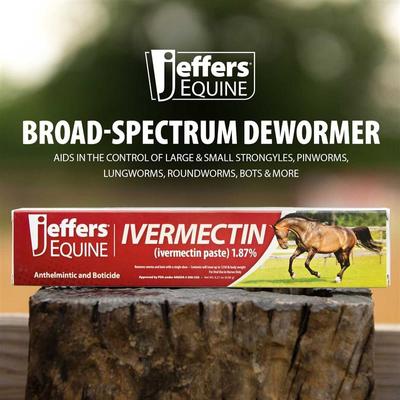 Show full view: Jeffers Ivermectin Horse Dewormer Gel, Apple Flavored, 1.87% slide 6 of 9