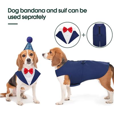 Show full view: Kuoser Dog Tuxedo, Blue, Medium slide 4 of 9