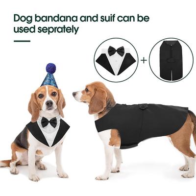 Show full view: Kuoser Dog Tuxedo, Black, Small slide 3 of 8