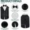 Show in main carousel: Kuoser Dog Tuxedo, Black, Small slide 4 of 8