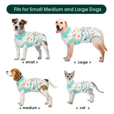 Show full view: Kuoser Dog Recovery Suit, Green, Small slide 4 of 8