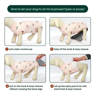 Show full view: Kuoser Dog Recovery Suit, Light Pink, XX-Large slide 4 of 7