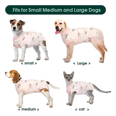 Show full view: Kuoser Dog Recovery Suit, Light Pink, XX-Large slide 3 of 7