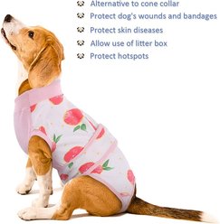 Kuoser Dog Recovery Suit, Pink, X-Small slide 2 of 7