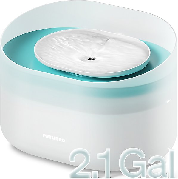 Show full view: Petlibro Capsule Ultra-Quiet Dog Water Fountain, White, 2.1-gal slide 9 of 12