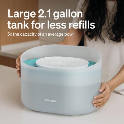 Show full view: Petlibro Capsule Ultra-Quiet Dog Water Fountain, White, 2.1-gal slide 4 of 12