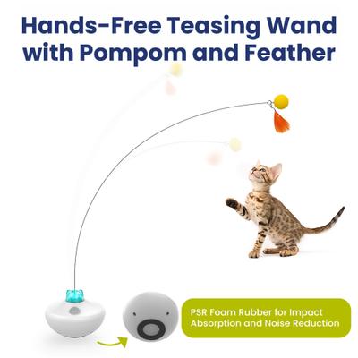 Show full view: PawsPik Interactive Rechargeable Exercise Tumbler Cat Toy, White slide 5 of 10