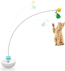 PawsPik Interactive Rechargeable Exercise Tumbler Cat Toy, White