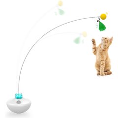 PawsPik Interactive Rechargeable Exercise Tumbler Cat Toy, White