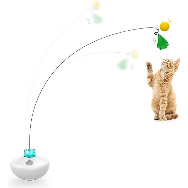 Potaroma In-the-Cover Interactive Cat Feather Toy