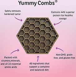Yummy Combs Chicken Flossing Dental Dog Treats, Small, 42 count slide 2 of 6