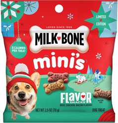 Milk-Bone Holiday Flavor Snacks Mini Dog Treats, 2.5-oz bag