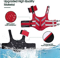 Kuoser Dog Lifejacket, Red, Medium slide 2 of 6