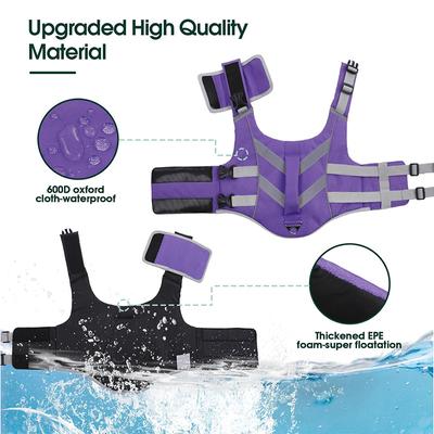 Show full view: Kuoser Dog Lifejacket, Purple, X-Small slide 3 of 7