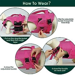 Kuoser Dog Life Jacket, RoseRed, XX-Large slide 2 of 8