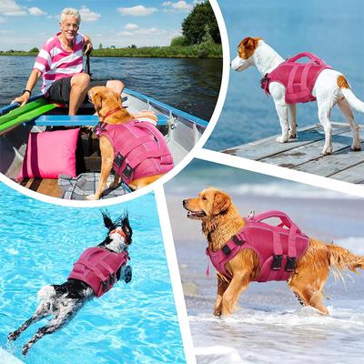 Show full view: Kuoser Dog Life Jacket, RoseRed, Medium slide 8 of 9