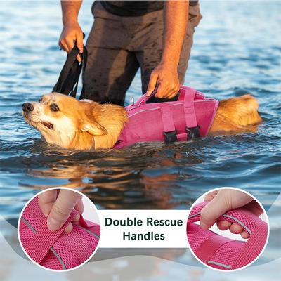 Show full view: Kuoser Dog Life Jacket, RoseRed, Medium slide 6 of 9