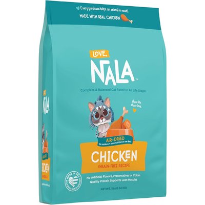 Love, Nala Love, Nala Chicken & Sweet Potatoes Grain-Free Adult Dehydrated Cat Food, 1-lb bag