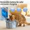 Show in main carousel: Casfuy SY-W08L Cordless Smart 3-Mode Stainless Steel Cat Water Fountain, 119-oz slide 7 of 10