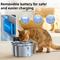Show in main carousel: Casfuy SY-W19 Cordless Smart Motion Sensor Stainless Steel Dog & Cat Water Fountain, 119-oz slide 8 of 9