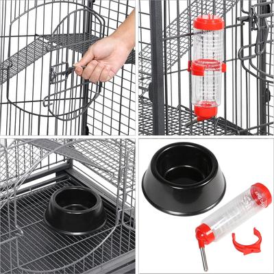 Show full view: Yaheetech 37-in Small Animal Pet Cage, Black slide 4 of 9