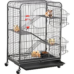 Yaheetech 37-in Small Animal Pet Cage, Black