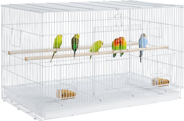 Show full view: Yaheetech Flight Extra Space with Slide-out Tray Bird Cage, White slide 1 of 10