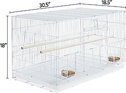 Yaheetech Flight Extra Space with Slide-out Tray Bird Cage, White slide 2 of 9