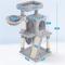 Show in main carousel: Yaheetech 40-in Cat Tower with Condo, Light Gray slide 4 of 10